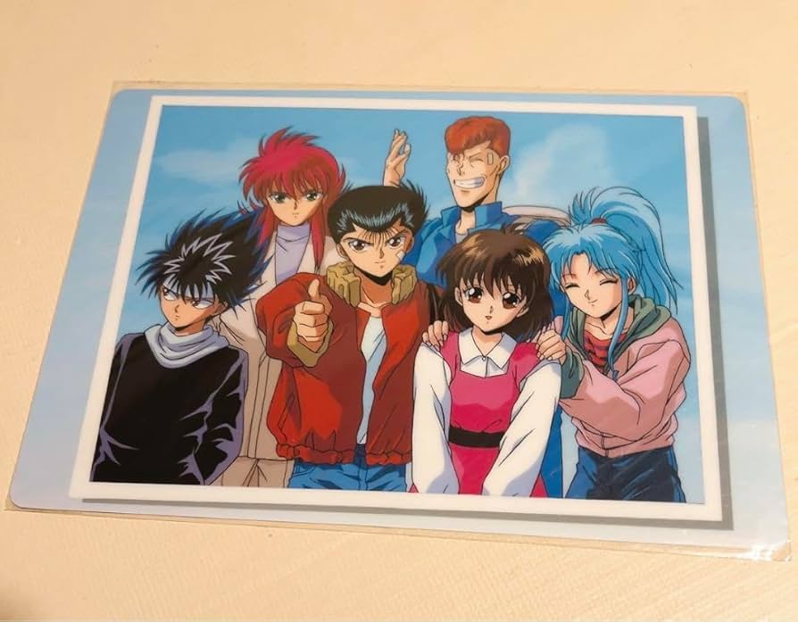 幽遊白書 下敷き 幽助 桑原 蔵馬 飛影 コエンマジャンボカード Amazon.co.