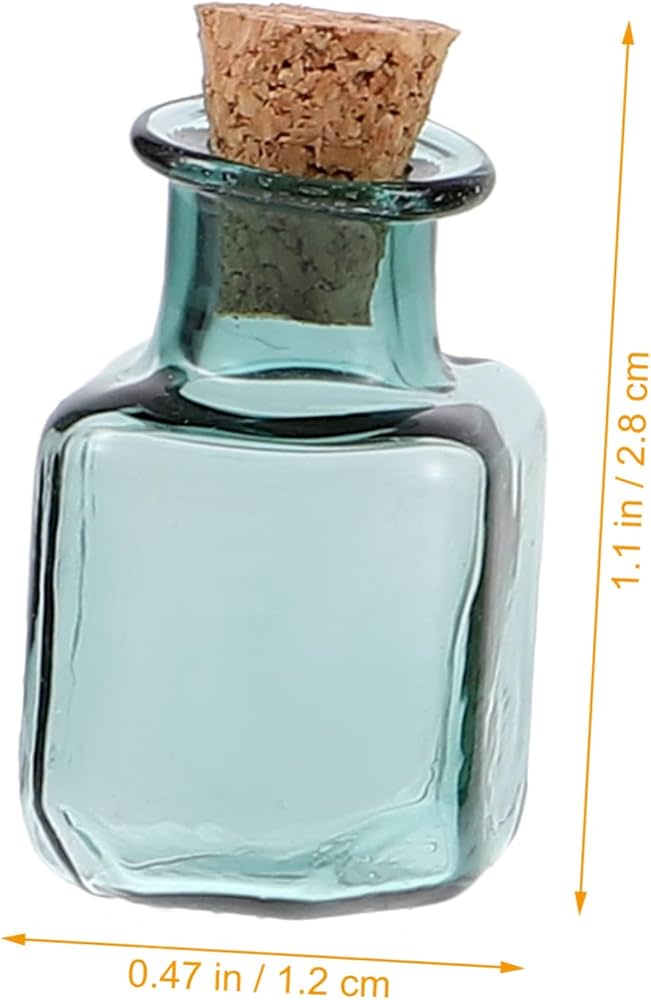 Amazon.co.jp: FRCOLOR 7個ミニガラス瓶 コルク付き 小さなボトル