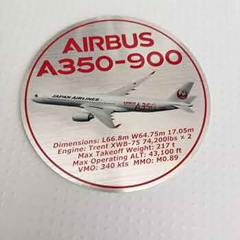 JAL Airbus A350 900 シール 記念品 Amazon.co.jp: JAL日本航空 AIRBUS