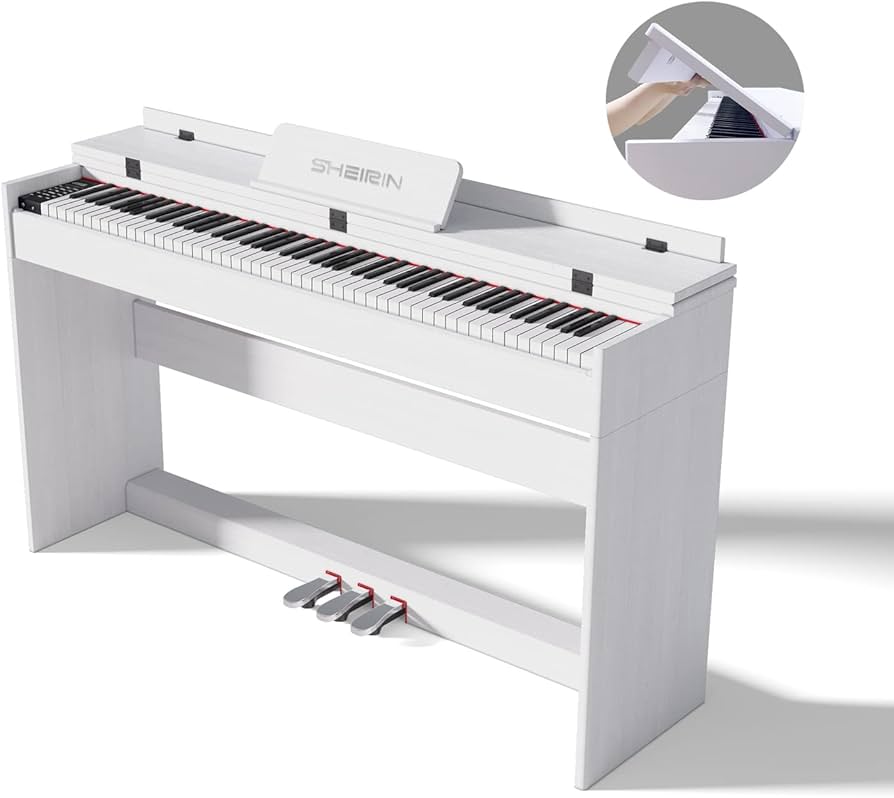 Amazon | SHEIRIN 電子ピアノ 88鍵盤 カバー 人気 スタンド ランキング