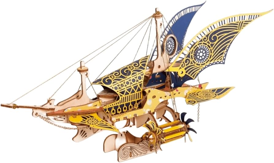 Amazon | ファンタジー飛行船3Dパズル - 世界の文学の古典に触発され