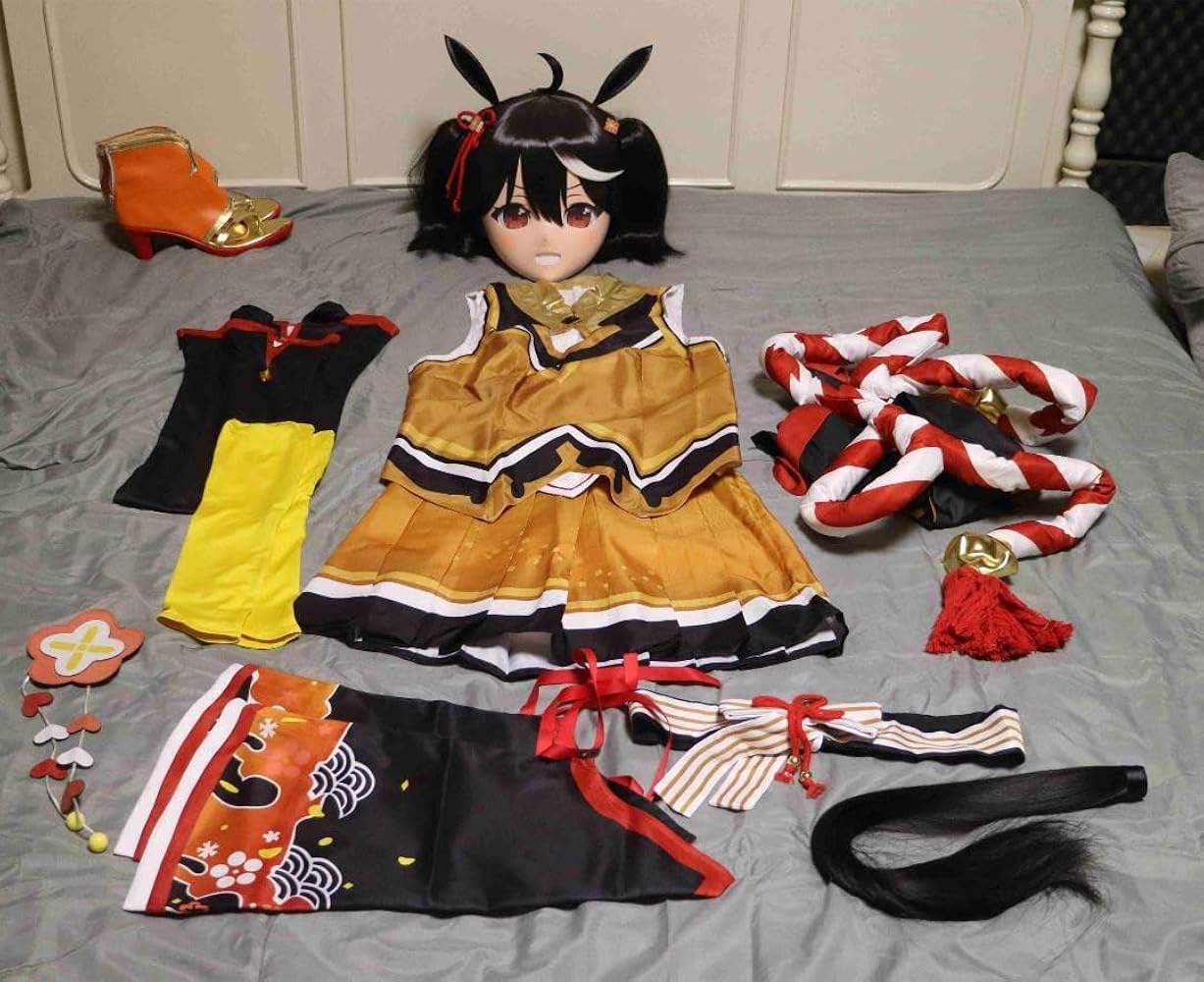 全頭面 鍵 衣装つき 月ノ美兎 コスチューム マスク コスプレ 着ぐるみ
