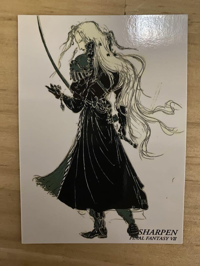 天野喜孝「研ーとぐー」セフィロス FF7 シルクスクリーン版画 作品