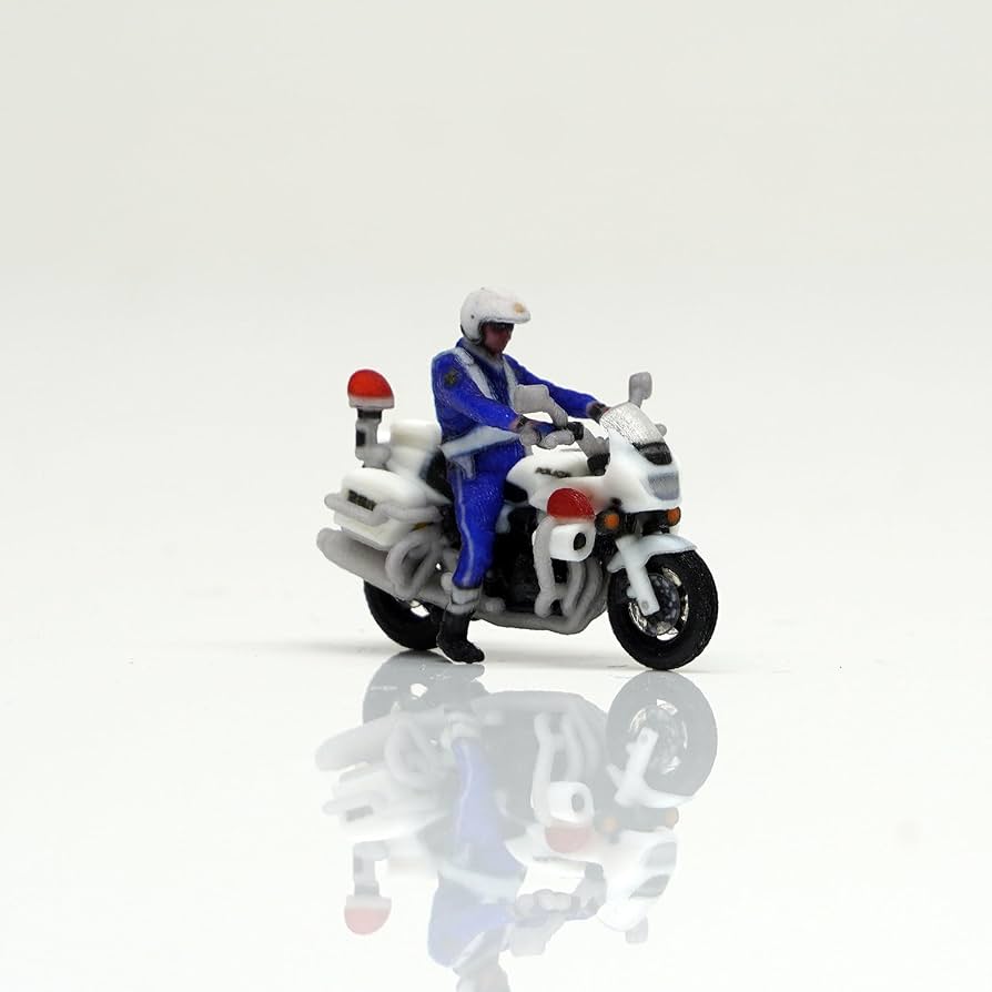 Amazon.co.jp: HT080-00002 modeleal 日本警察 1/80 白バイA隊員付