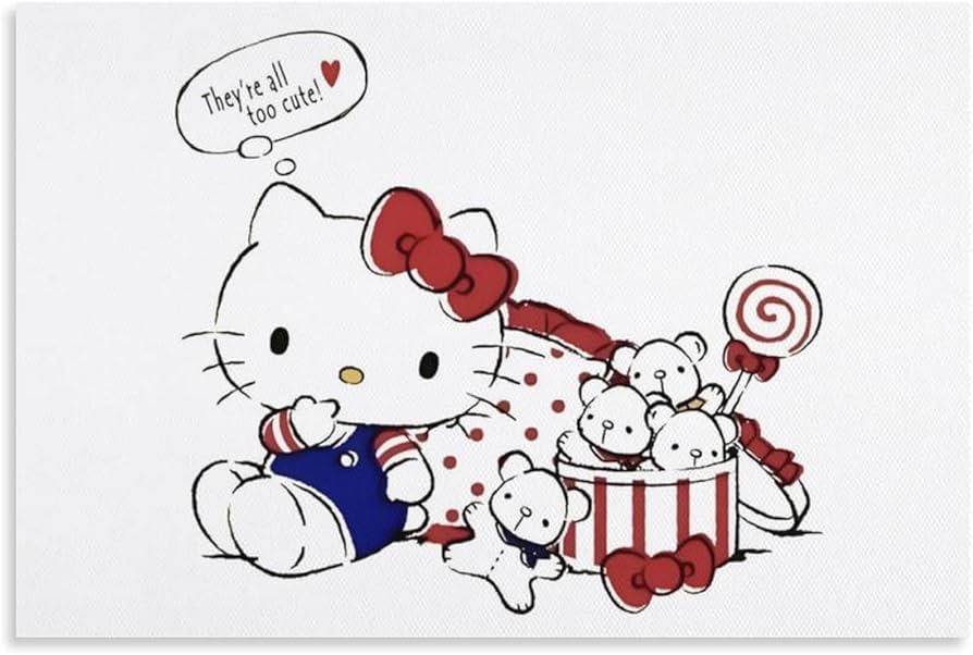 Backside works. × ハローキティ アートポスターB Backside works