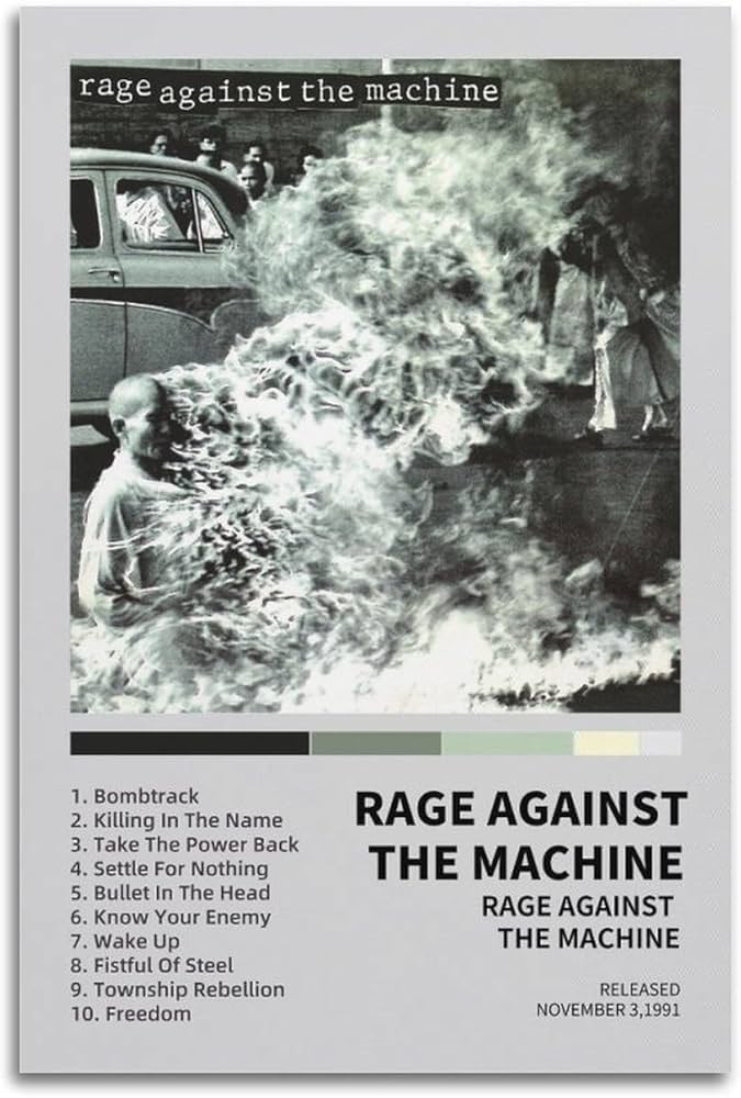 Amazon.co.jp: YNTNDYGV Rage Against The Machineポスター ビンテージ