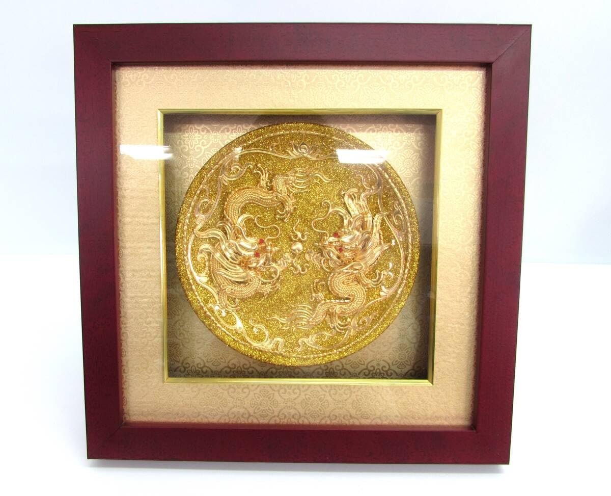 中国 黄金漆線彫 国賓礼品 工芸品 ドラゴン 【公式通販】
