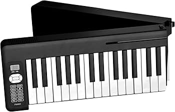Amazon | 大人 電子キーボード 61鍵折りたたみピアノ ポータブル