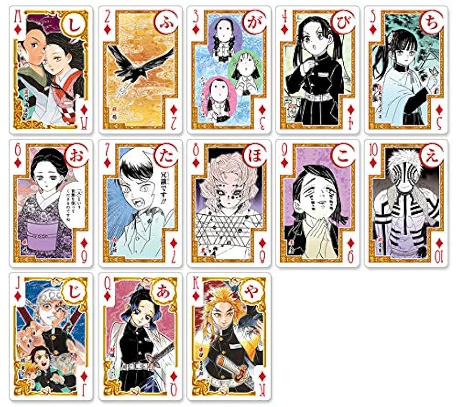 鬼滅の刃 トランプ 歌留多 ジャンプフェスタ 原画展 3種 未開封 鬼滅