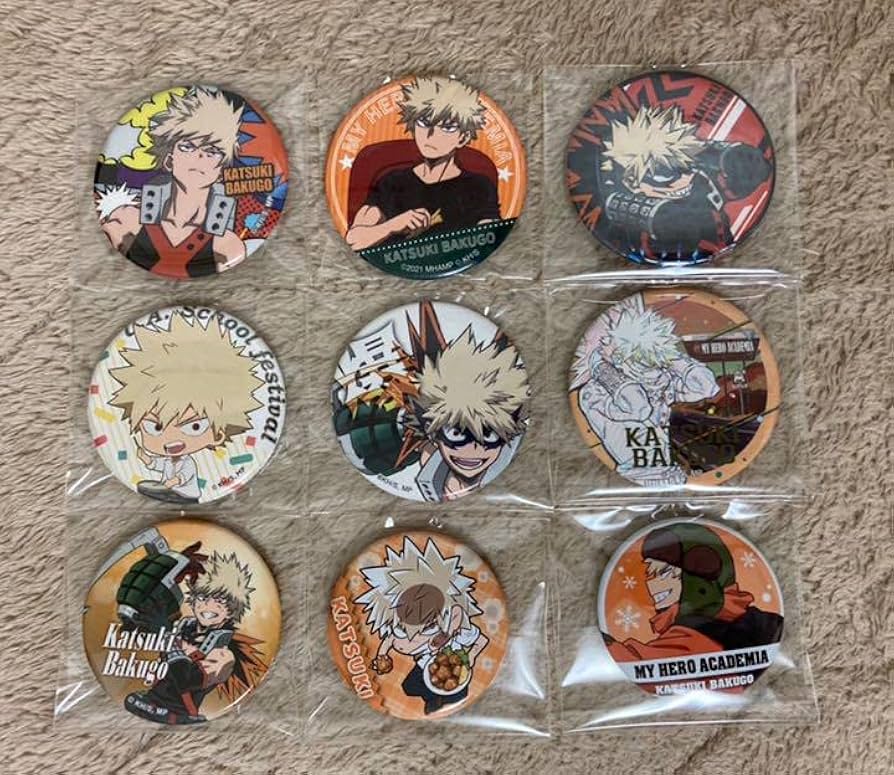 爆豪勝己カップケーキ缶バッジレア 僕のヒーローアカデミア 缶バッジ