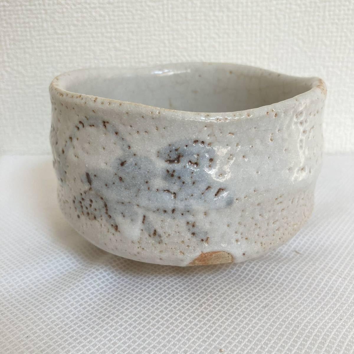 Amazon.co.jp: 志野焼秀山窯志野茶碗直茶道具茶器抹茶道具茶懐石茶碗