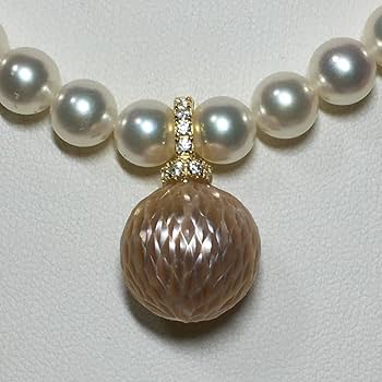 本真珠淡水エジソンパール ラベンダー9-12㍉ネックレス連材BEN454 本