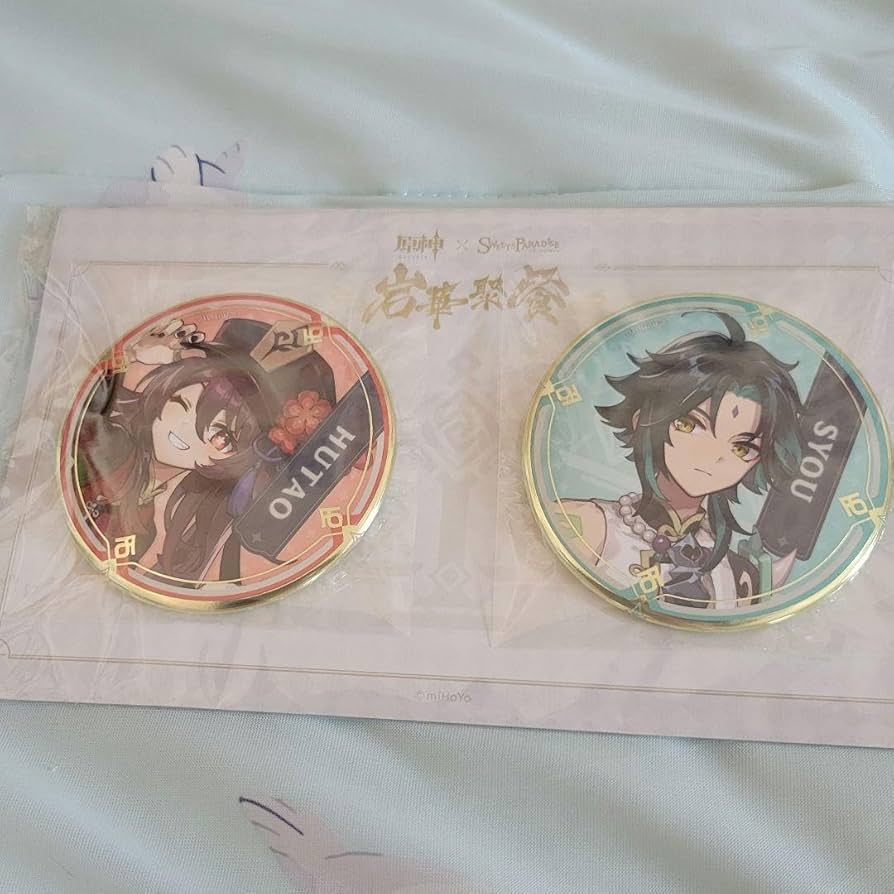 原神スイパラ岩華聚餐胡桃& 魈 缶バッジセット