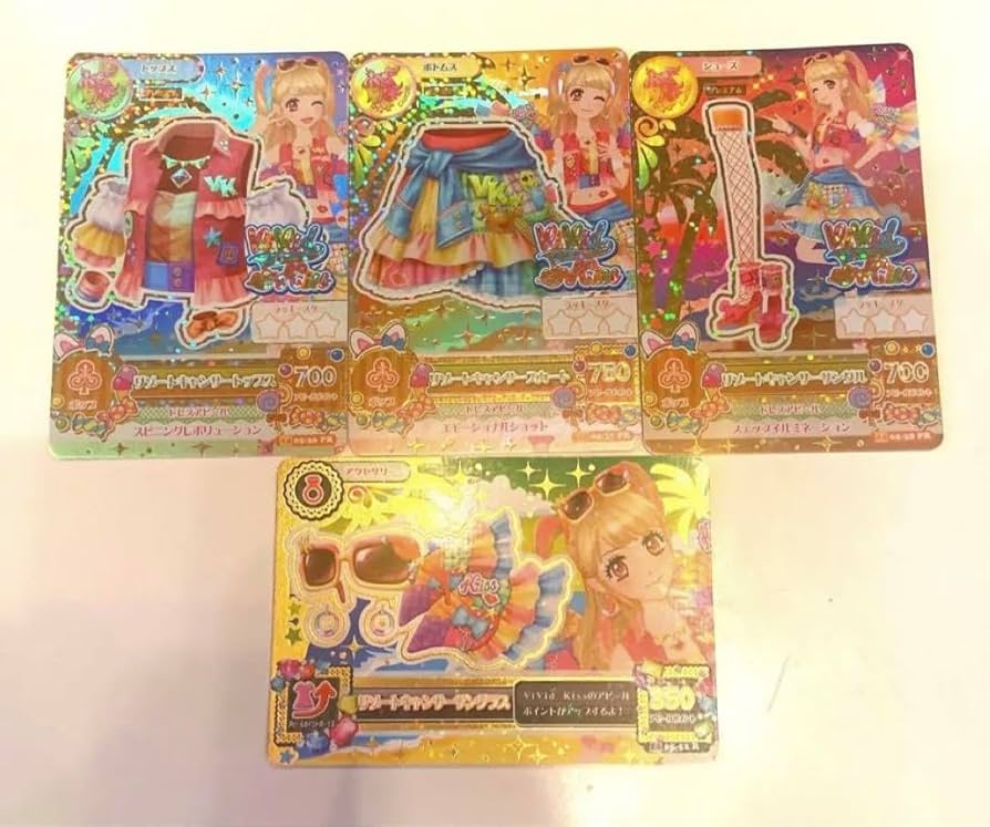 アイカツ 夏樹みくる リゾートキャンサーコーデ 4枚セット アイカツ
