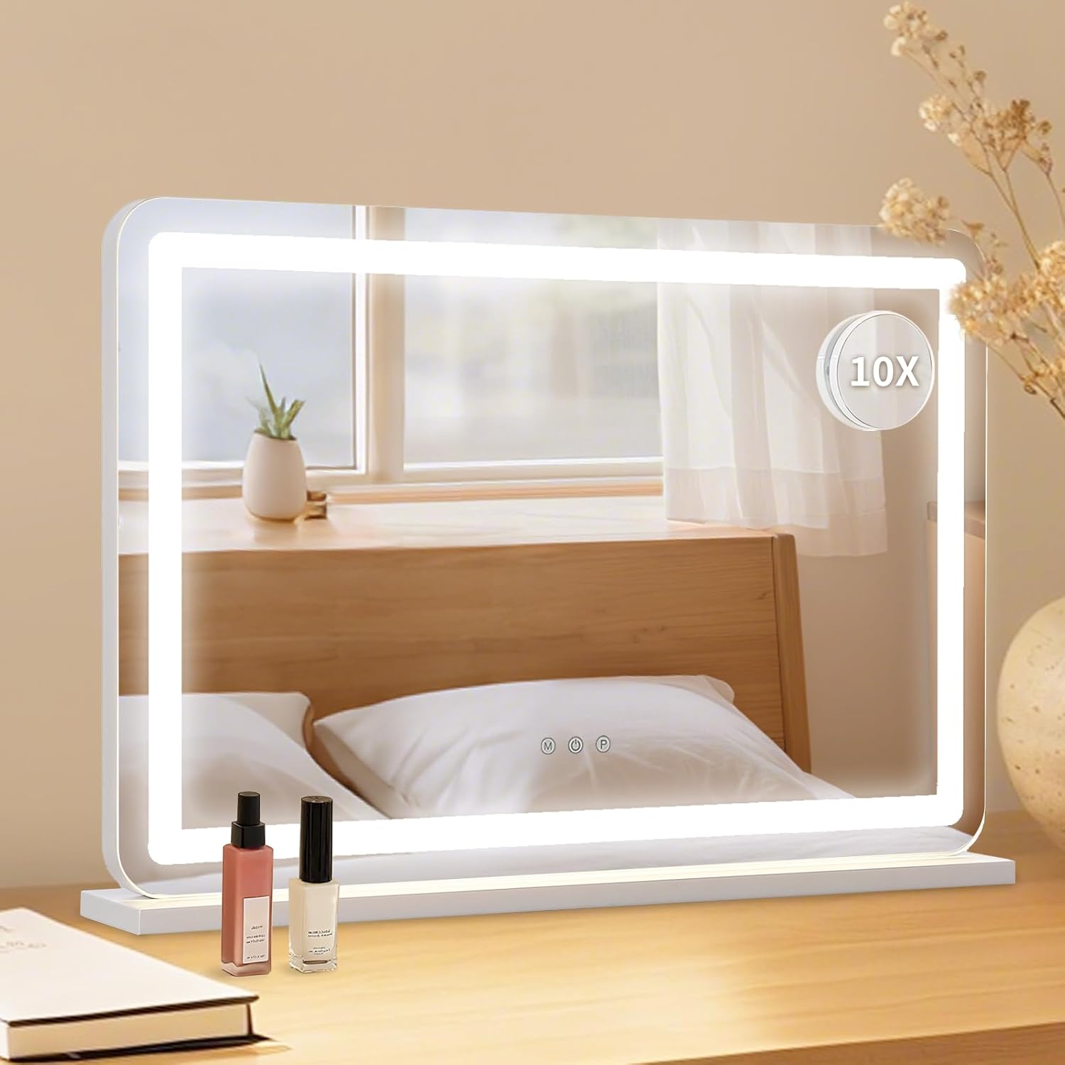 フッツェ ハリウッドミラー ラウンド L ホワイト | Francfranc（フラン