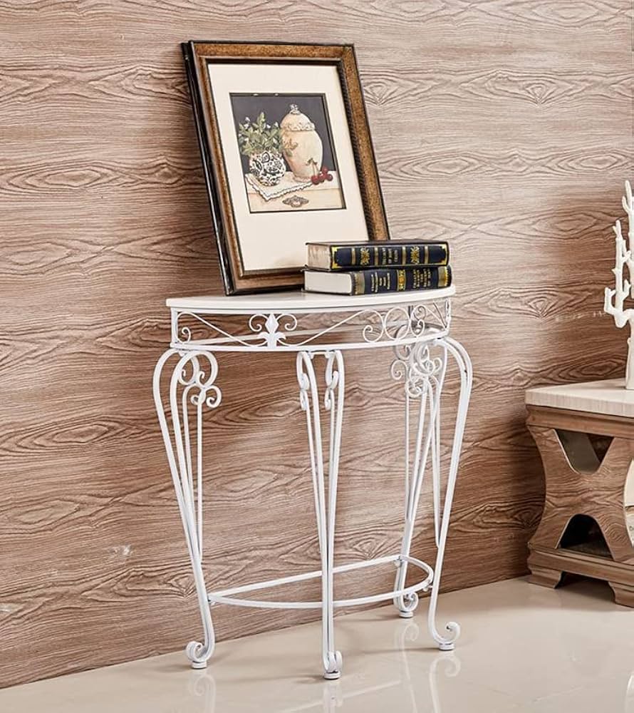 値下イタリア製クラシカル家具 猫脚 籐編み コンソールテーブル