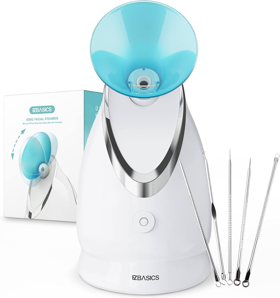 Amazon.com: EZBASICS Facial Steamer Ionic Face Steamer for Home