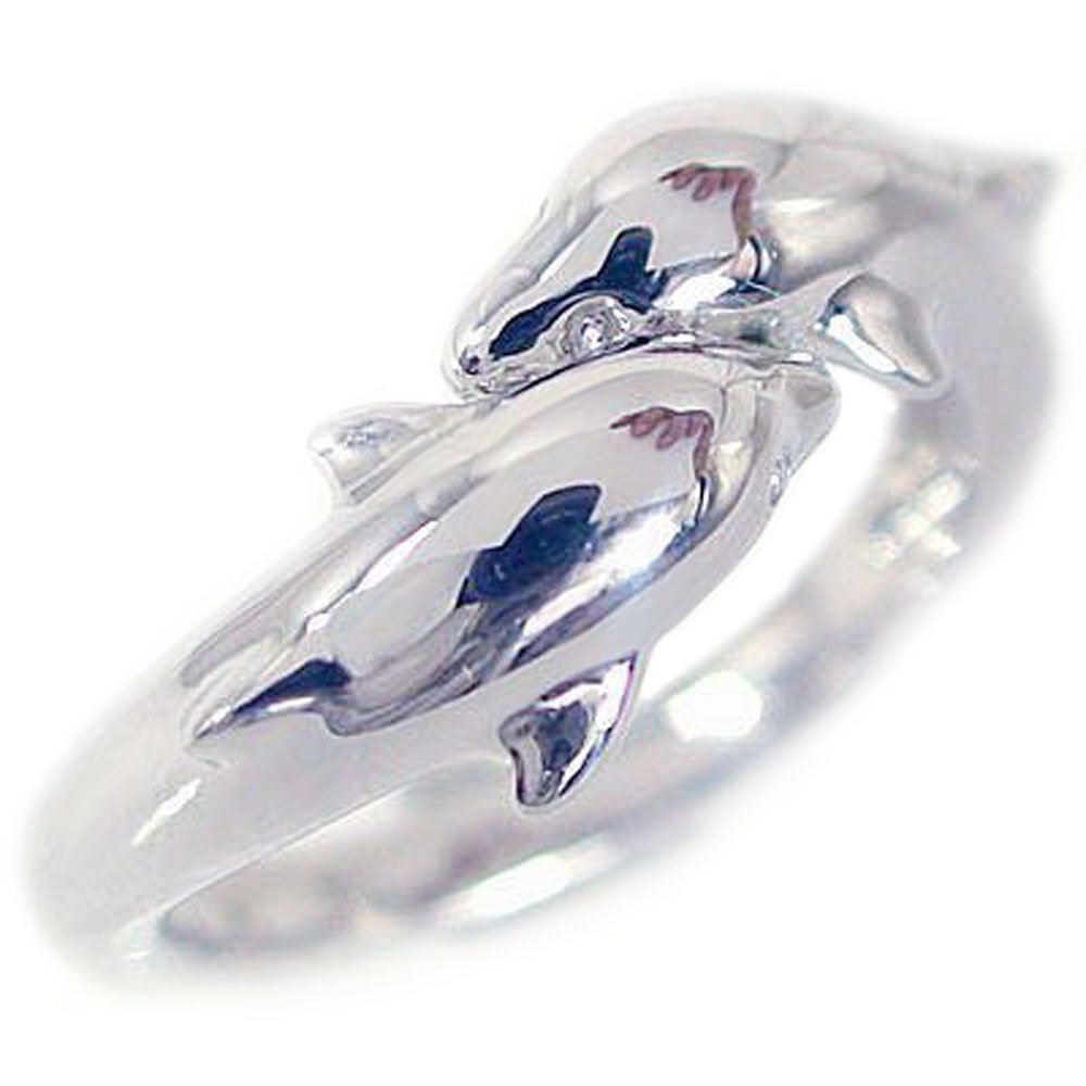 イルカ ドルフィン リング 珊瑚 置物 アンティーク 骨董 オブジェ