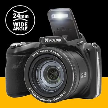 Amazon.com : Kodak PIXPRO AZ425-BK 20MP Digital Camera, 42X Zoom