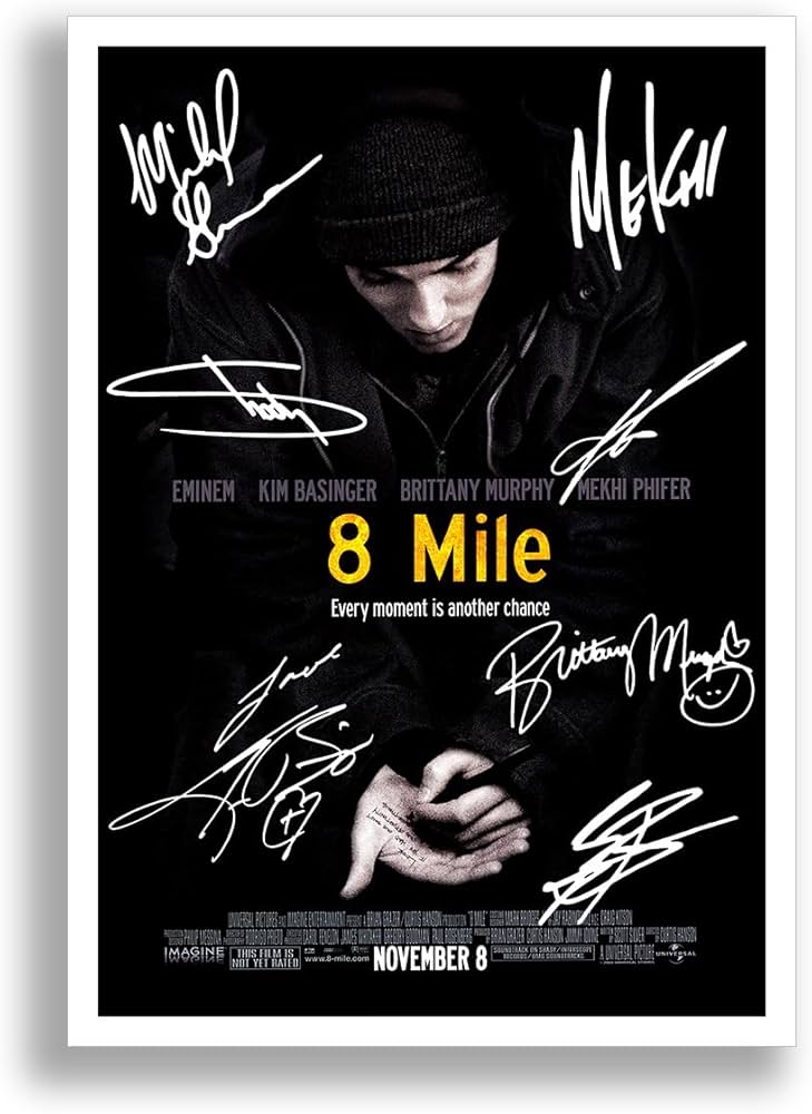 激レア eminem エミネム 一点物 8mile オートグラフ 直筆 サイン 激