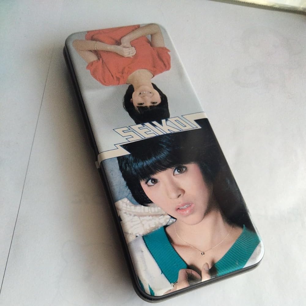 Amazon.co.jp: 約40年前 松田聖子 缶ペンケース 筆箱 カンペン