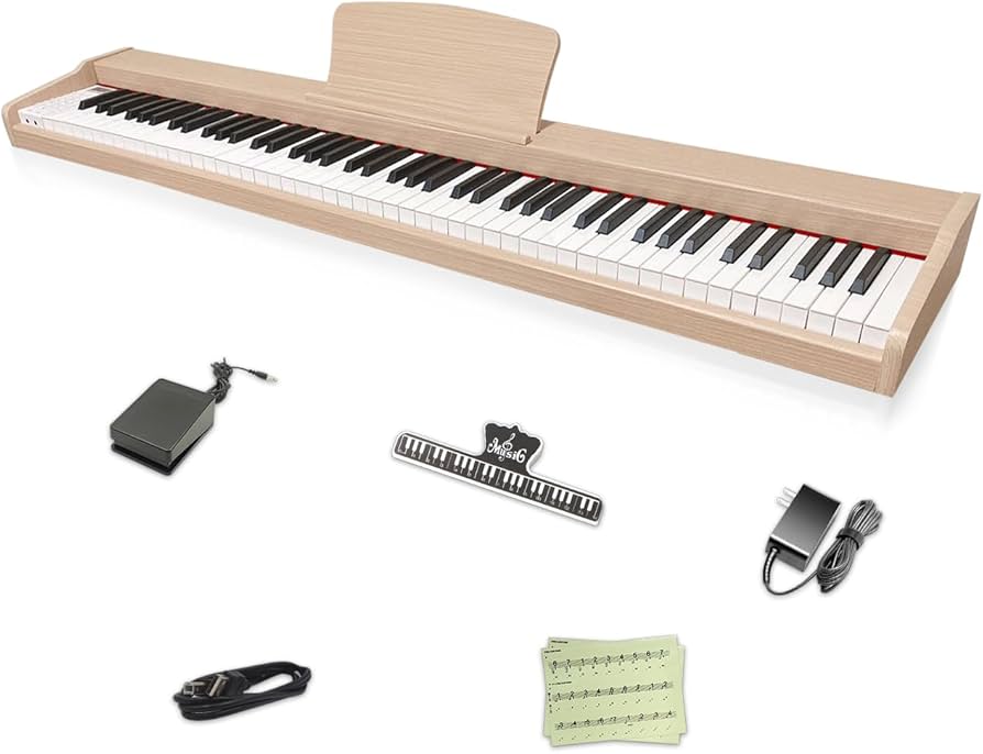 Amazon | 【木製電子ピアノ】Longeye ロンアイ 電子ピアノ 88鍵盤