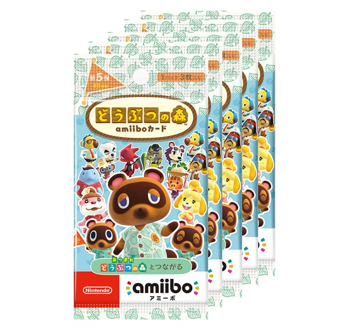 Amazon.co.jp: どうぶつの森amiiboカード 第5弾 (5パックセット) : ゲーム