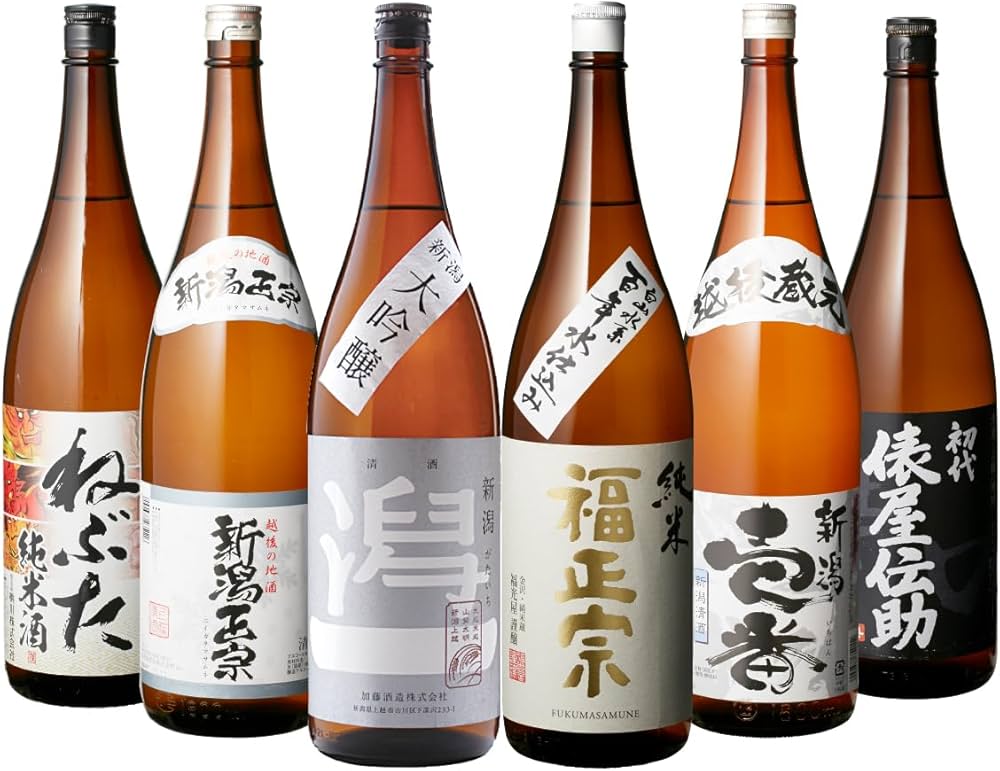 Amazon.co.jp: 日本酒 飲み比べ 特得セット 1.8L 6本 大吟醸 純米酒