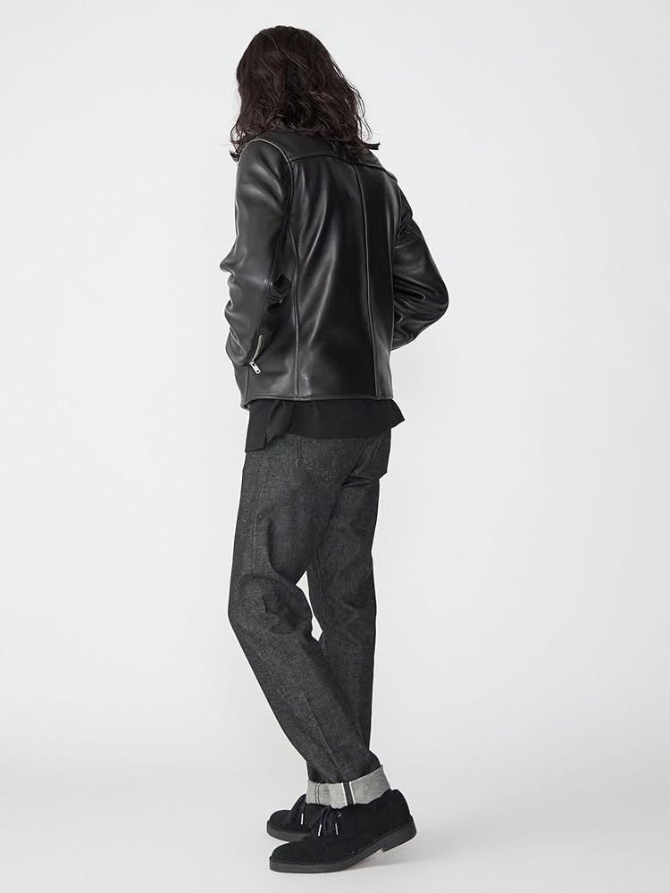 Amazon.co.jp: [シップス] ジャケット ラムレザー シングル ライダース