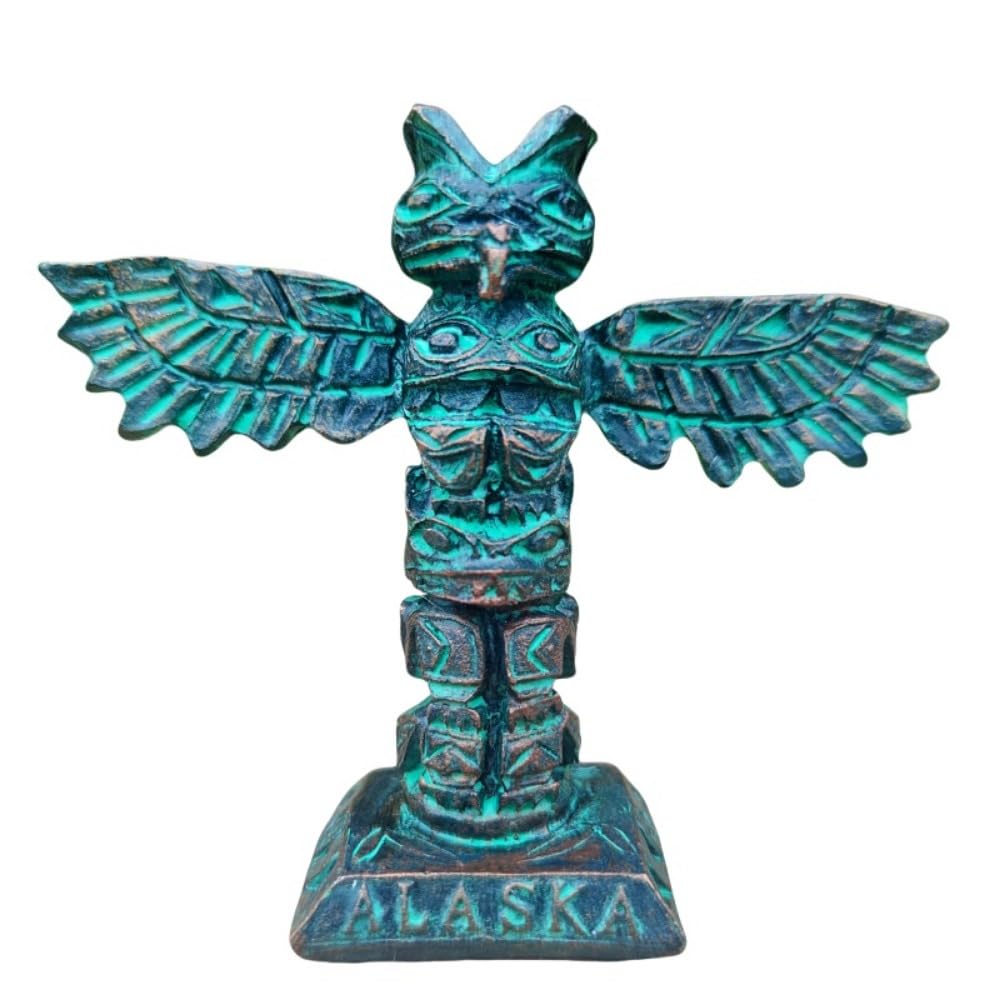 ⓵石材製トーテムポール風彫刻像 約200センチ ⓵石材製トーテムポール