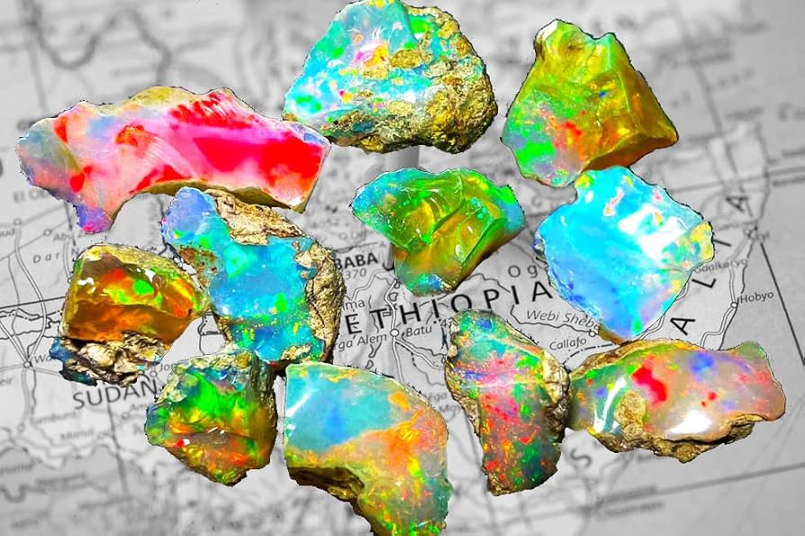 105ctストライプ模様の可愛いオパール原石/鉱物標本 Amazon.co.jp