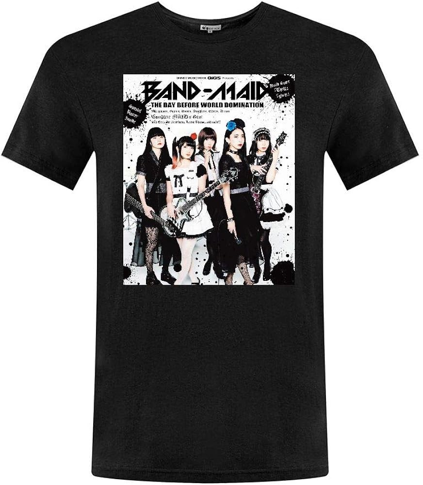 Amazon.com: HAISHIMM Men's Band-Maid Poster T-Shirt for Men Large