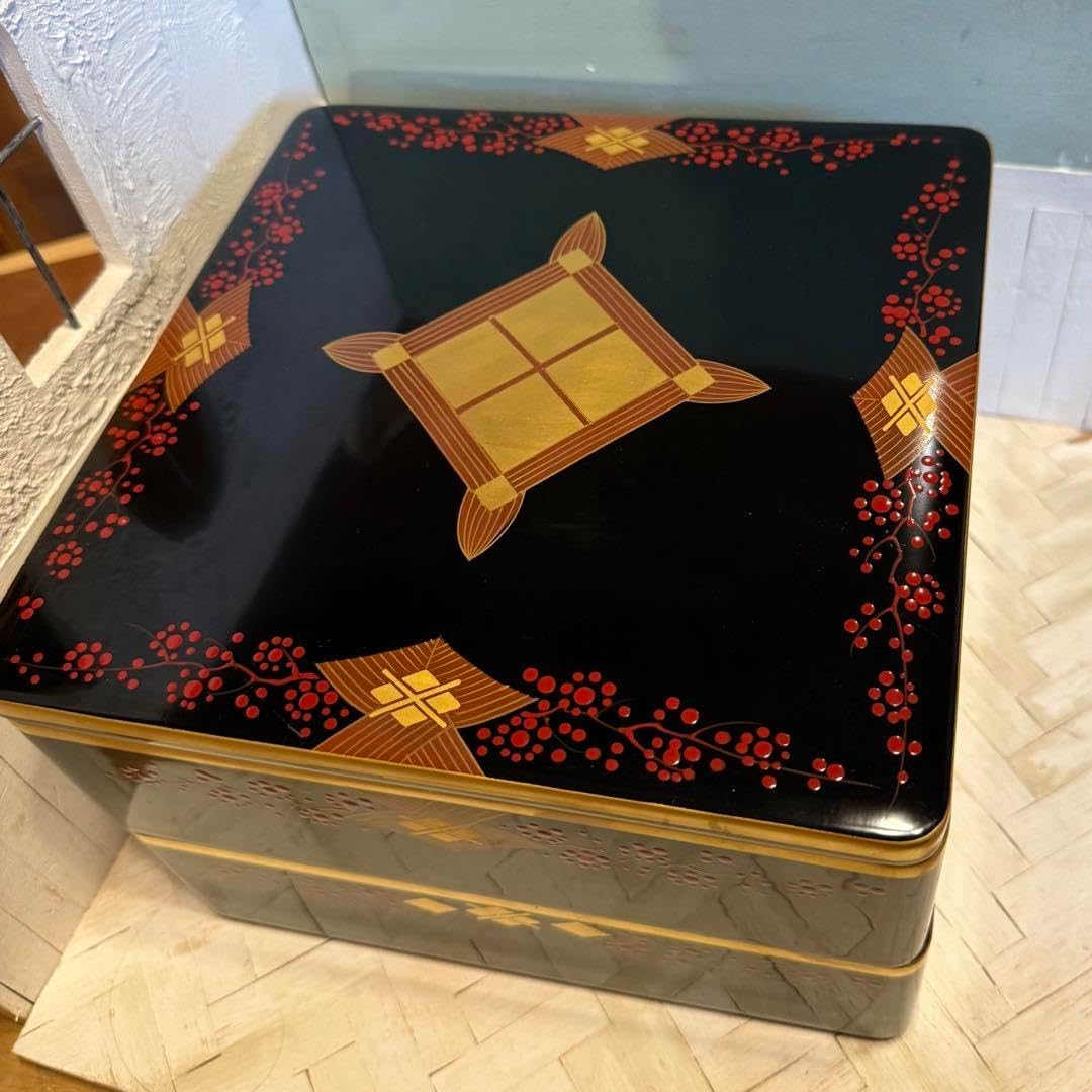 木曽 春慶塗り お重 2段重 6寸二段重 紅（重箱） - 飛騨春慶塗 （飛騨