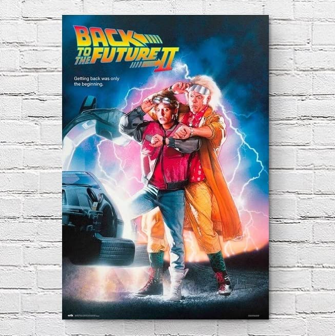 K111A3 バックトゥザフューチャー 2 映画 ポスター デロリアン レトロ