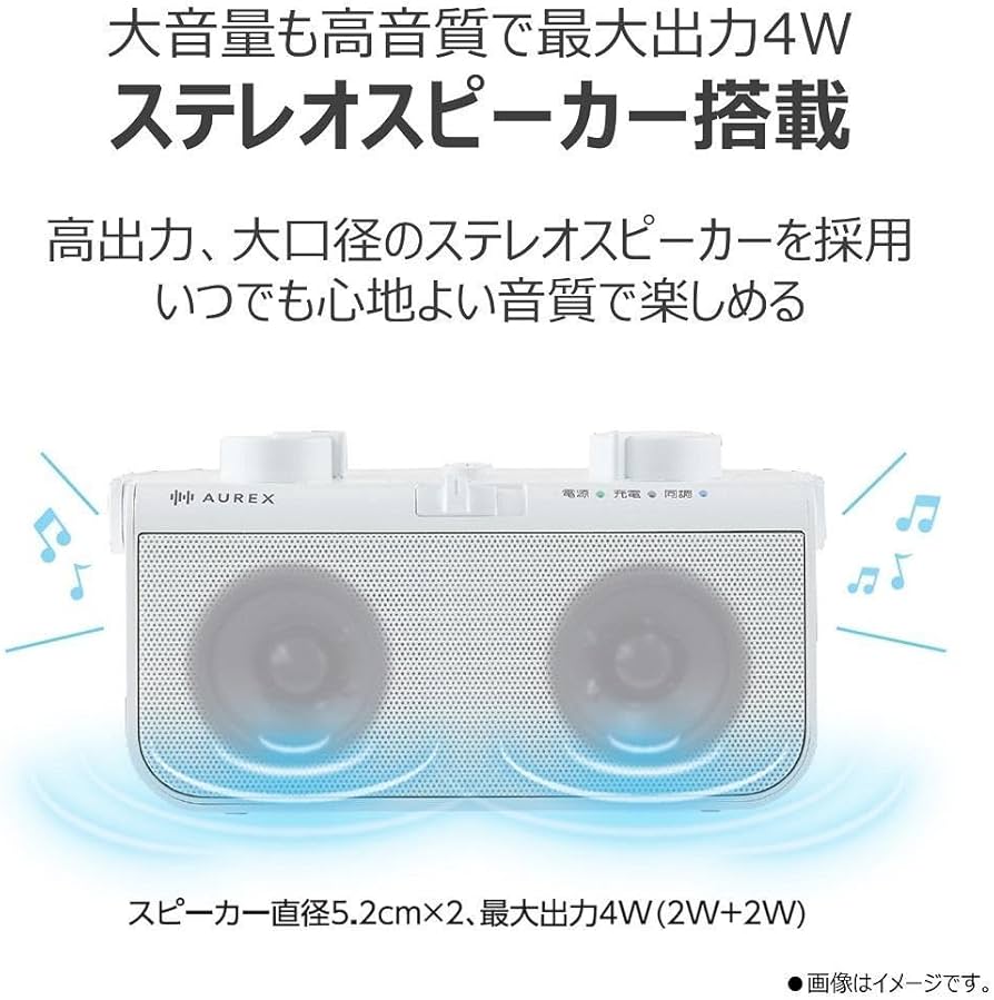 Amazon.co.jp: AUREX テレビ用ワイヤレススピーカー TY-WSD20(W