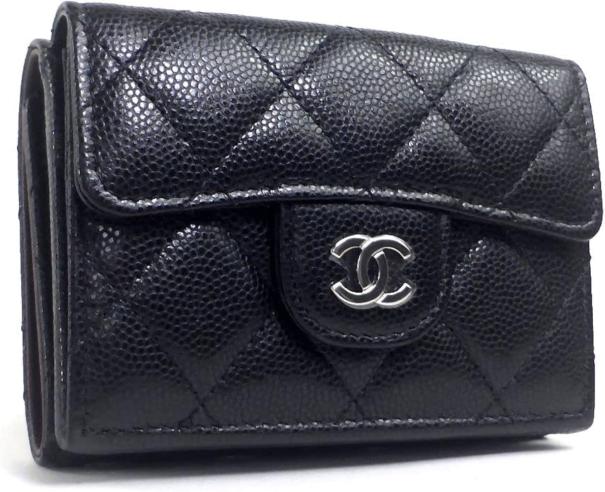 Amazon | [CHANEL] [シャネル] 三つ折り 財布 キャビアスキン