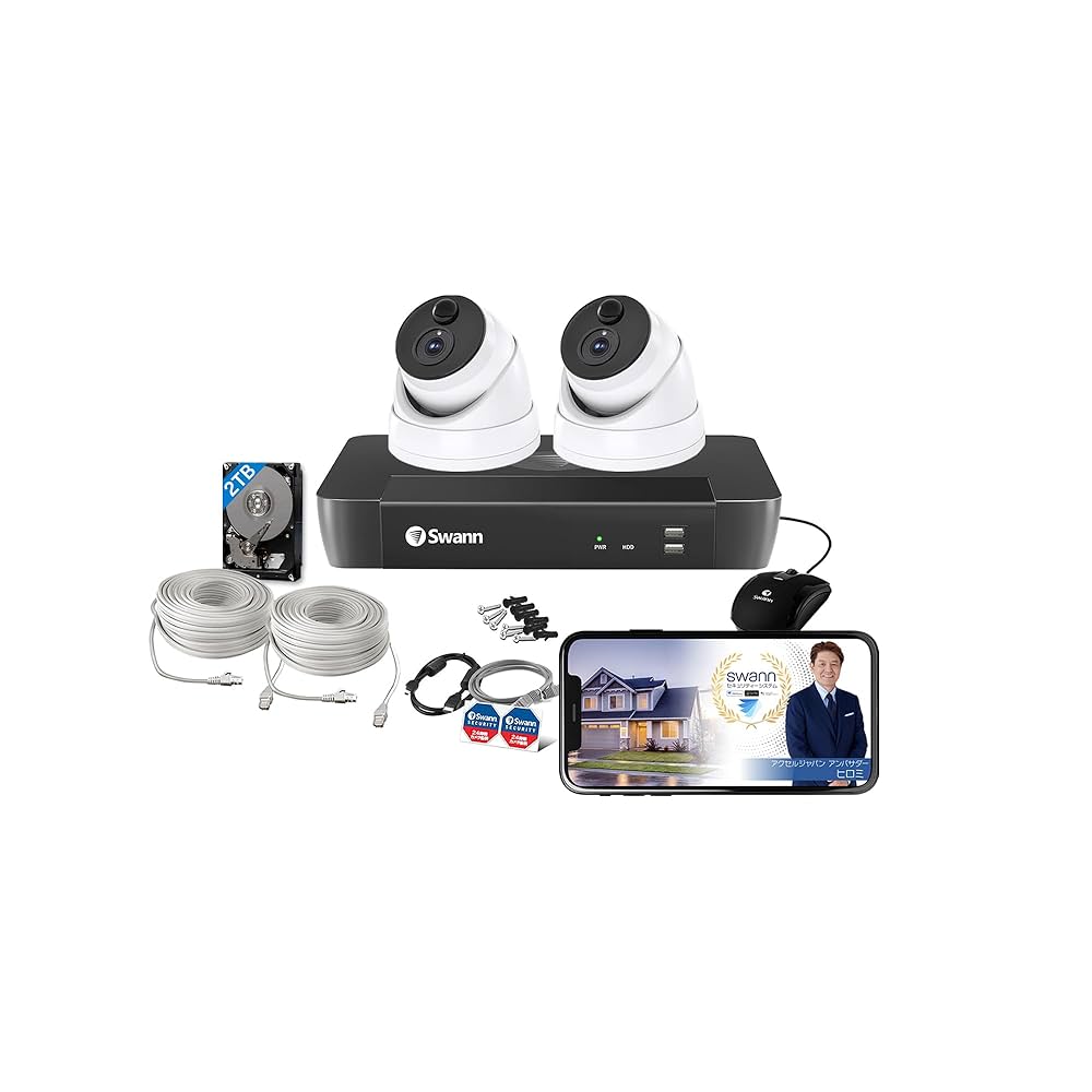 スワン SWANN セキュリティカメラ DVRシステム カメラ6台 8チャンネル