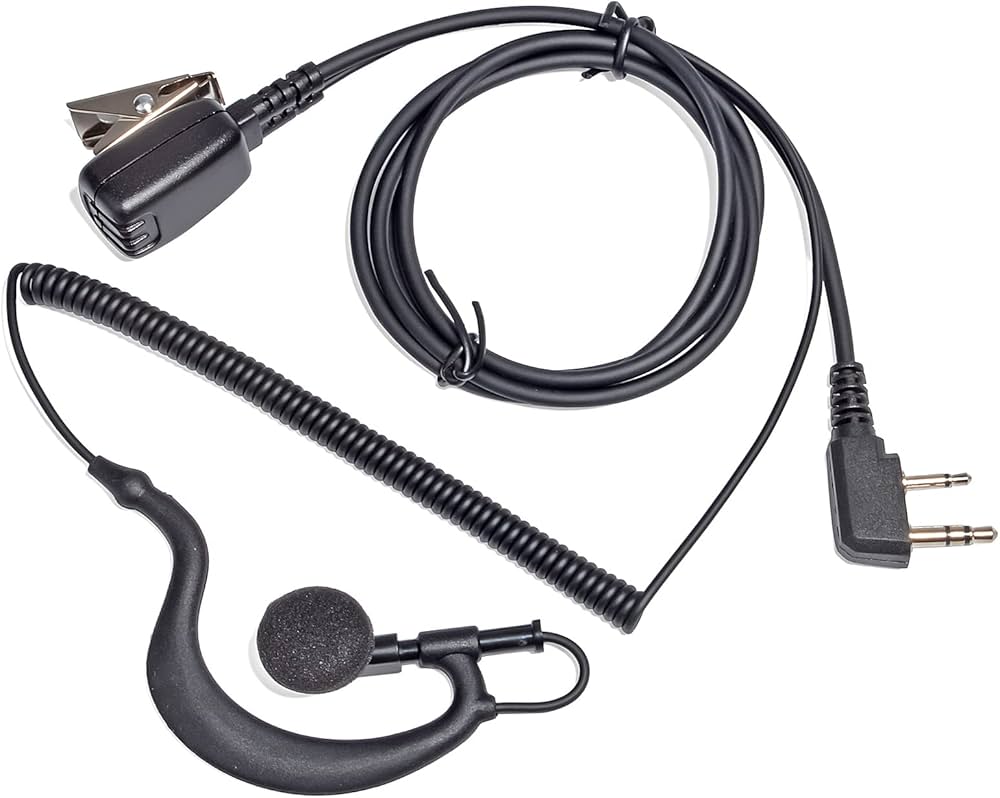 Amazon.co.jp: アイコム対応 インカム イヤホンマイク 2ピン用 耳掛け