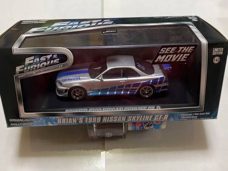 Amazon.co.jp: グリーンライト 1/43 ワイルドスピードスカイライン R34