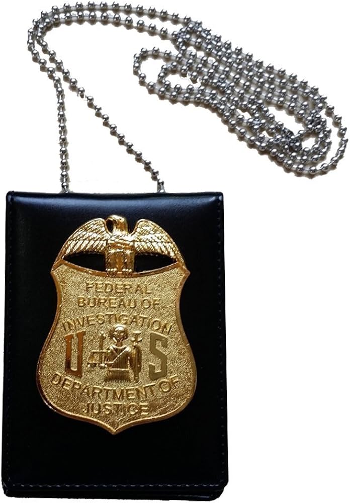 Amazon | FBI連邦捜査官 レプリカカードケース バッジ付き | 名札
