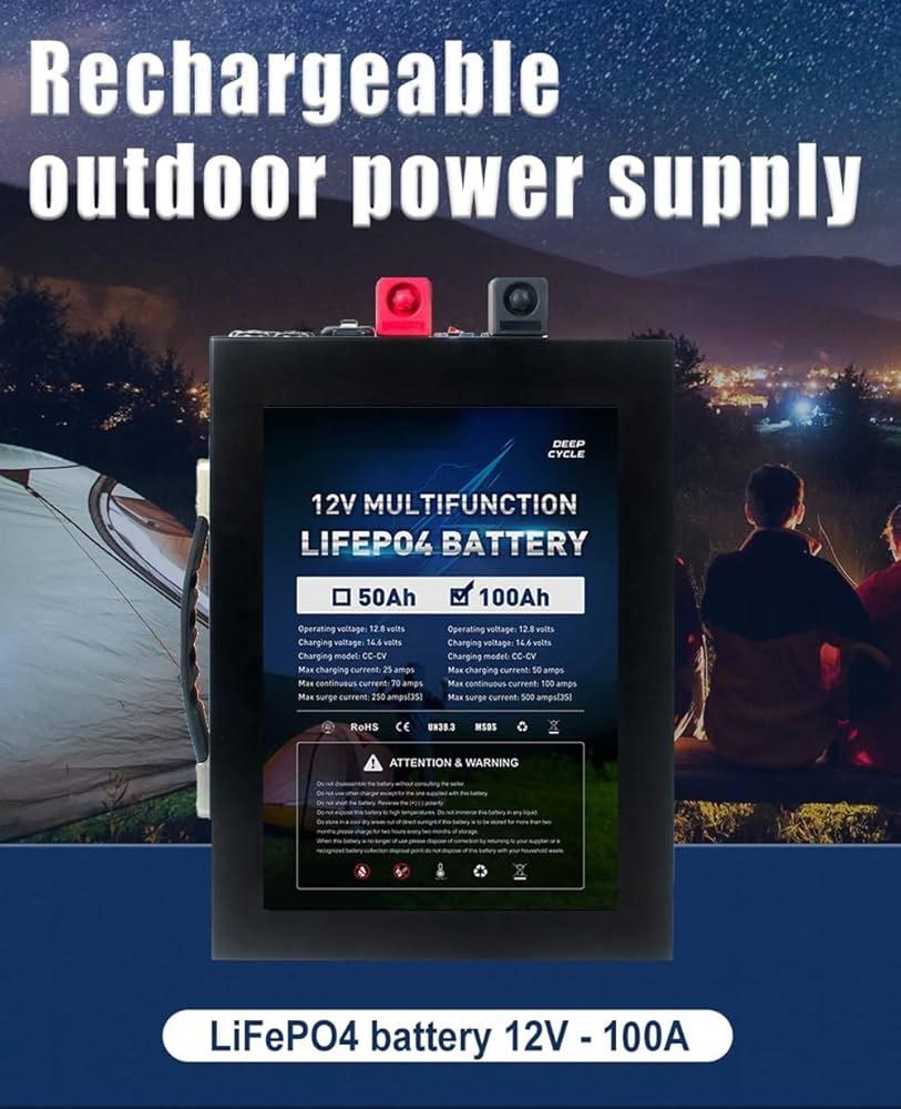 Amazon.co.jp: 【 12V 100AH】リン酸鉄リチウムイオンバッテリー