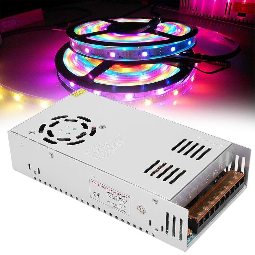 安定化電源 AC DC コンバーター 24V 15A 360W スイッチング電源 楽天