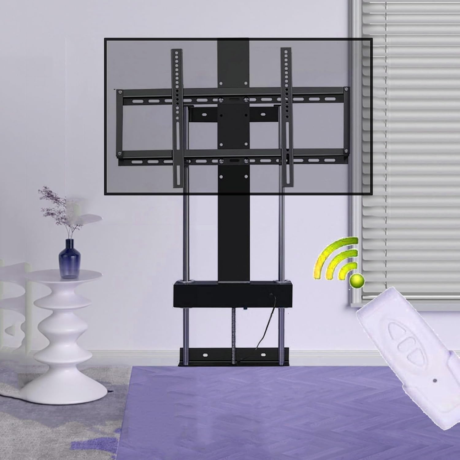 FITUEYES DESIGN テレビスタンド キャスター付き 隠れ式制動 テレビ台