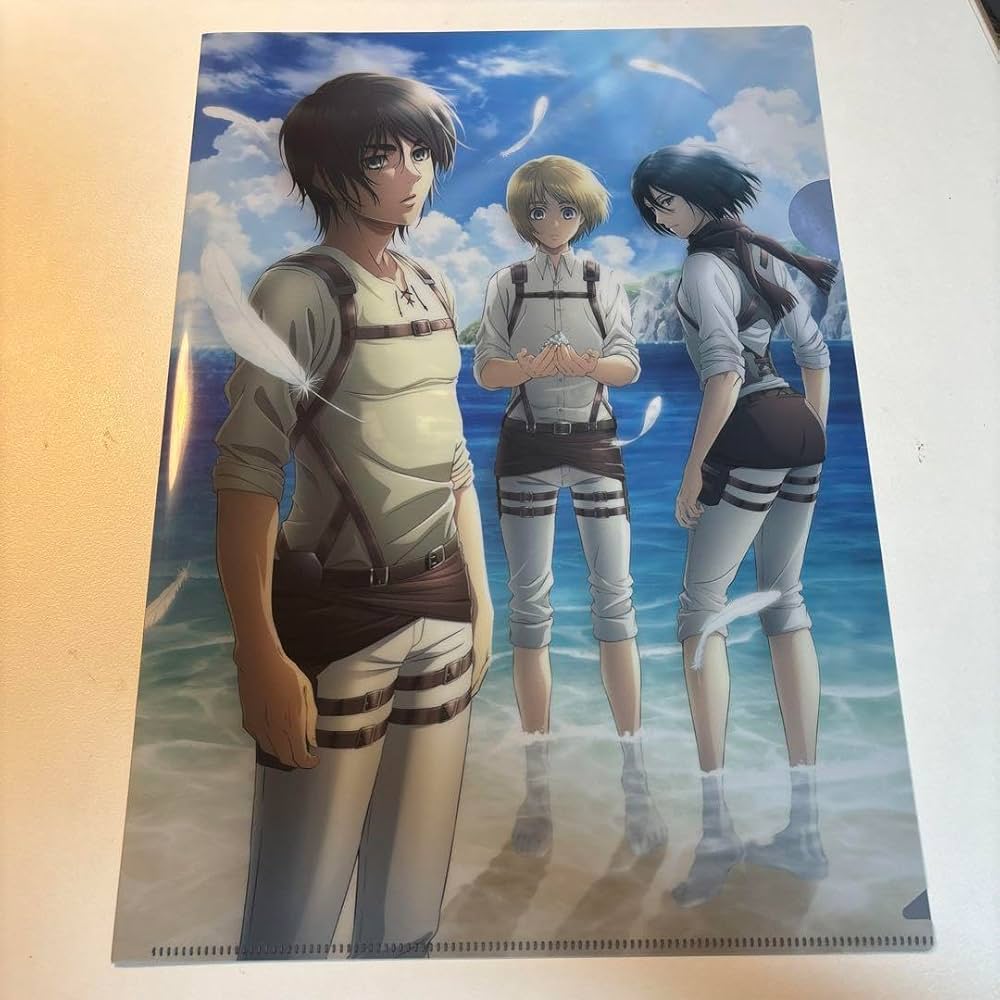 進撃の巨人 リヴァイ、エレン、ミカサ、アルミン クリアファイル中心他