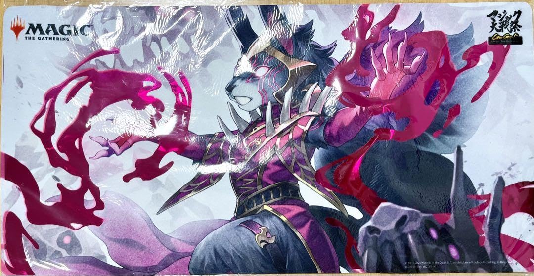 ラノワールのエルフ 箔押し プレイマット マジック大戦祭 百瀬寿 mtg