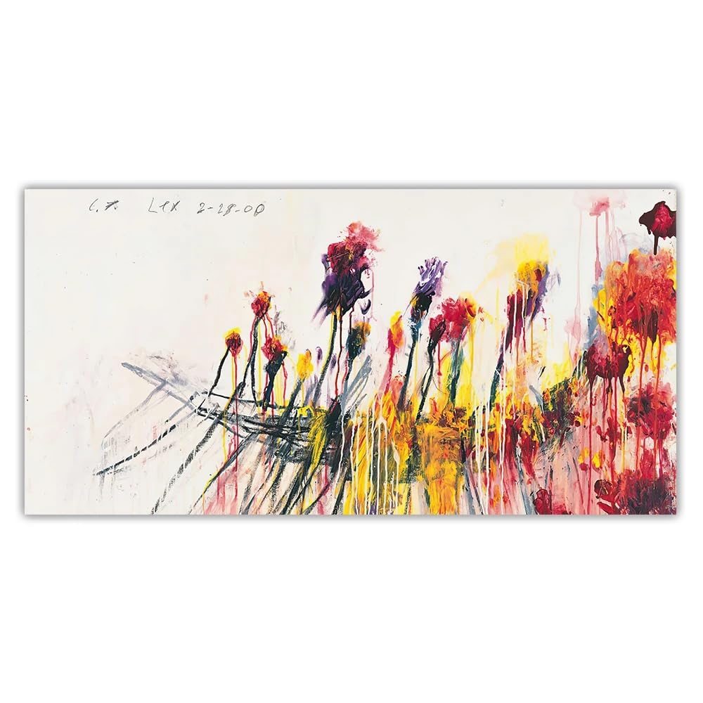 Amazon.co.jp: サイ・トゥオンブリーのポスター《無題の66》キャンバス