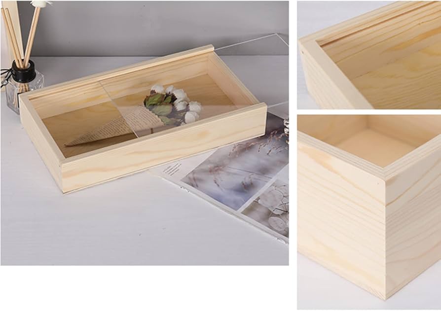 Amazon｜MJKQ9 収納ボックス 木製 木箱 収納ボックス ナチュラル