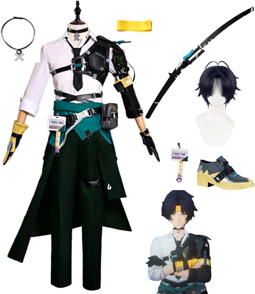 Amazon.co.jp: [HAOJEE]ゼンレスゾーンゼロ浅羽悠真コスプレ衣装