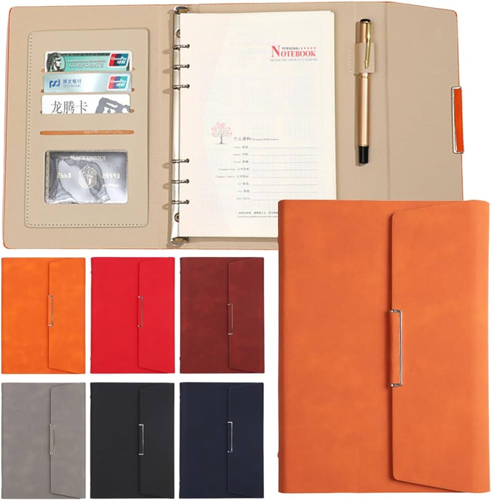 Amazon.co.jp: I'm so happy システム手帳 薄型 a5 スリム 軽量 6穴