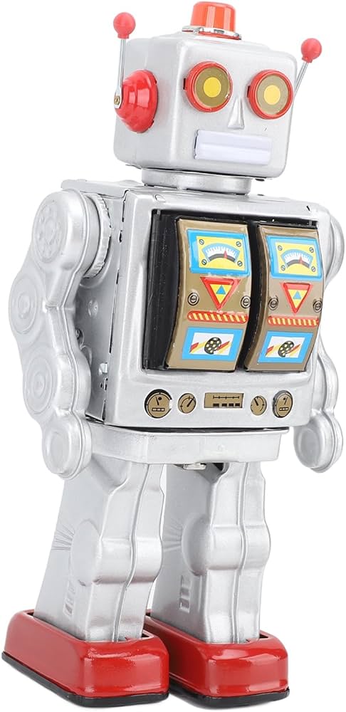 Amazon | Vomeko ヴィンテージロボット、レトロな電気回転ロボット